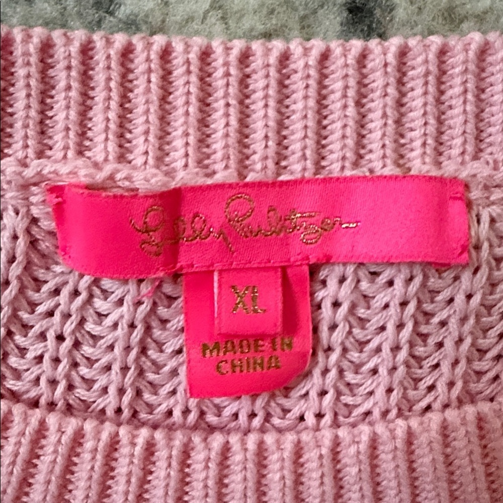 Lilly Pulitzer Pink Knit Sweater - Picture 4 of 11